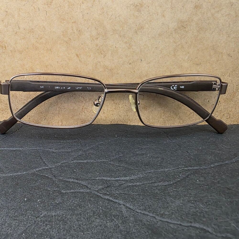 Lacoste L2147 designer prescription eyeglass frames in brown